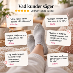 Korta kompressionsstrumpor i bambu