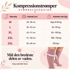 Kompressionsstrumpor i bambu – vid modell
